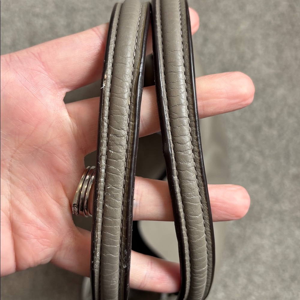 COACH Lexy Fog (Gray) Pebble Leather 3 Compartment Shoulder Bag #F27593 - Picture 3 of 16